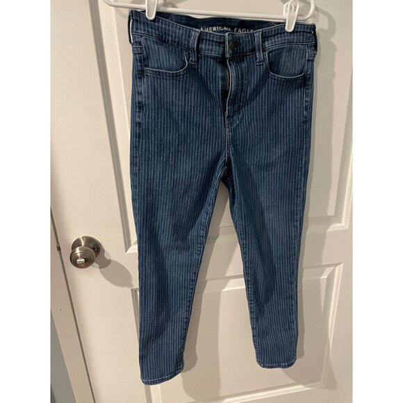 American Eagle next level stretch high rise cropped jeggings 10S - Picture 6 of 6